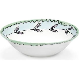 Serax Blossom Milk Skål Lav S - Morgenmadsskåle Benporcelæn Blå - B9223115-403