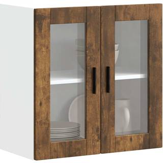 Køkkenvægskab Med Glasdør Porto Røget Egetræsfarve