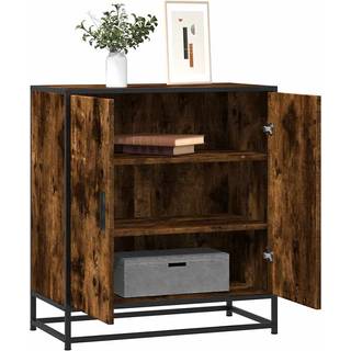 Skab 68X35X76 Cm Konstrueret Træ Og Metal Etræsfarve - Røget eg