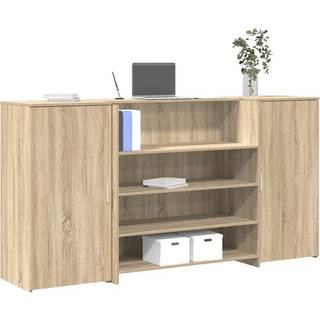 Receptionsskranke Konstrueret Træ - Sonoma-eg / 200 x 50 x 103.5 cm
