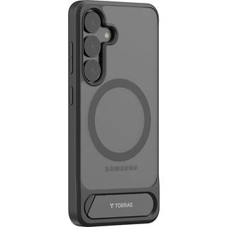 TORRAS - Samsung Galaxy S25 - Hybrid Cover m. Ståfunktion - MagSafe Kompatibel - Gennemsigtig