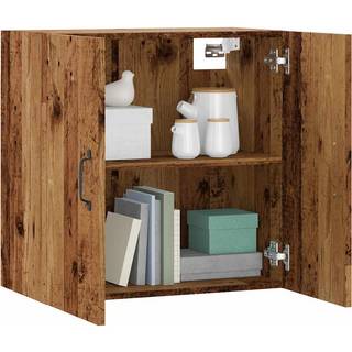vægskab 60x31x60 cm konstrueret træ antikt træ