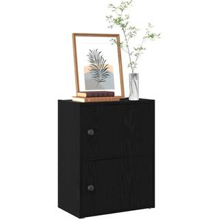 bogreol 40x24x52 cm konstrueret træ sort-eg