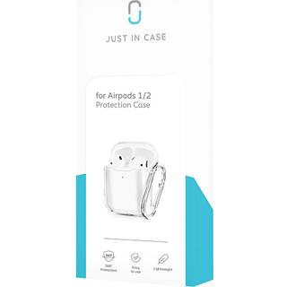 Just In Case etui til Apple AirPods 1/2 - gennemsigtig (På lager i varehus)