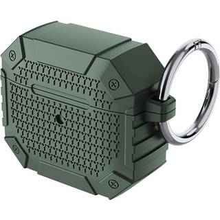 Airpods 4 Stødsikkert Militær Sikkerheds Cover - Grøn