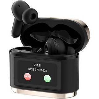 BD2 Smart Digital Display Trådløst Bluetooth-headset - Touch Screen, ANC & ENC Noise Cancelling - Guld
