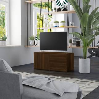 tv-bord 80x34x35,5 cm konstrueret træ antikt trælook