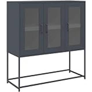 Skænk 100,5X39X107 Cm Koldvalset Stål - Antracitgrå