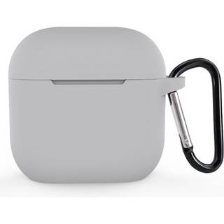 Apple AirPods (4. Gen.) Silikone Cover inkl. Karabinhage - Grå