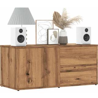 tv-bord 80x34x35,5 cm konstrueret træ kunsteg