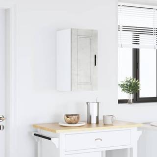 Køkkenvægskab Porto Konstrueret Træ Beton Grå