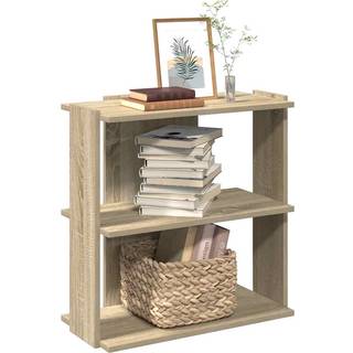 Bogreol 3 Hylder Konstrueret Træ - Sonoma-eg / 60 x 30 x 60 cm