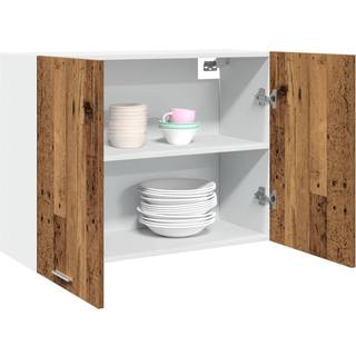 hængeskab "Lyon" gammelt træ 80x31x60 cm konstrueret træ