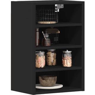 hængeskab "Riga" sort 40x29,5x60 cm konstrueret træ