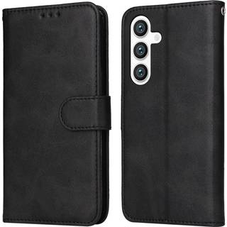 Samsung Galaxy S25 - EIDERWOOD Vegansk Læder Flip Cover - Sort