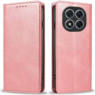 EIDERWOOD Xiaomi Redmi Note 14 Pro 5G Cover i kunstlæder m.  Magnetisk Luk & Kortholder - Rose Gold