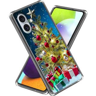 Fleksibelt Plast Julecover til iPhone 16 - Juletræ m. Pynt