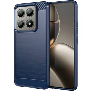 EIDERWOOD Xiaomi 14t/14T Pro Cover - Carbon Fiber Texture - Blå
