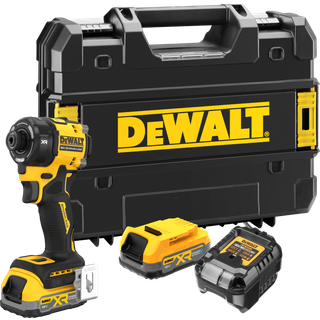 Dewalt DCF870E2T-QW 18V XR Hydraulic Slagskruetrækker med 2 stk. 1,7Ah PowerStack batteri, lader og TSTAK