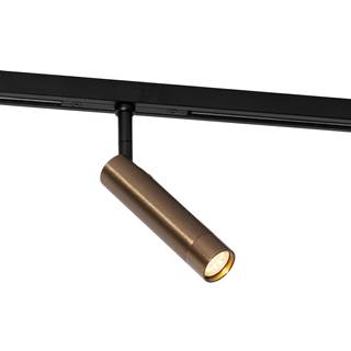 Moderne spotlight mørk bronze til 1-faset skinnesystem - Slimline Uzzy