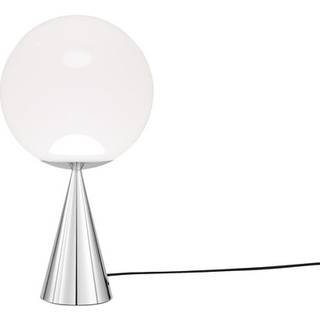 TOM DIXON GLOBE FAT OPAL/SØLV LED BORDLAMPE