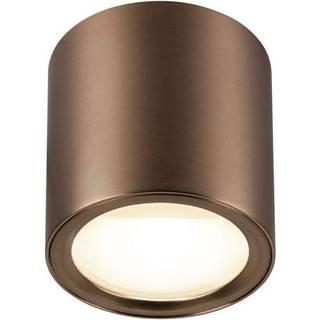 SLV LED-loftlampe Oculus, kobberfarvet, 9 cm dæmpbar til varmt lys