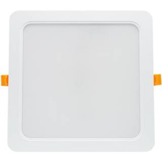 Spectrum 18W LED indbygningspanel - Hul: 14,5 x 14,5 cm, Mål: 17 x 17 cm, 230V, IP54 udendørs - Dæmpbar : Ikke dæmpbar, Kulør : Kold
