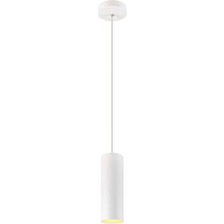 SLV Pendellampe Enola, hvid mat, Ø 10 cm, metal