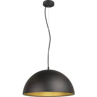 SLV Hængelampe Forchini M, 50 cm, sort/guldfarvet, metal