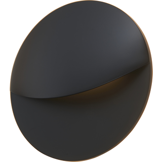 Smiley Væglampe - Mat Sort