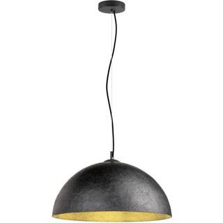 SLV Hængelampe Forchini, 50 cm sort/guldfarvet plast