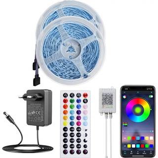 INF 20M LED Strip-lys med Bluetooth-controller, 24V 5050 RGB LED-lys