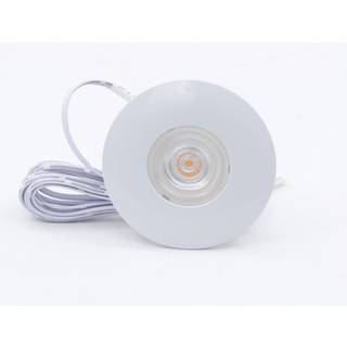 LEDlife Cabi68 møbelspot - Hul: Ø5,5 cm, Mål: Ø6,8 cm, RA91, mat hvid, 2,5W, 12V DC - Dæmpbar : Dæmpbar, Kulør : Varm