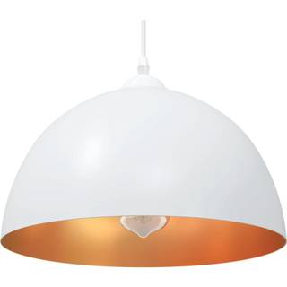 pendellamper 2 stk højdejusterbar E27 Ø 30 cm metal hvid