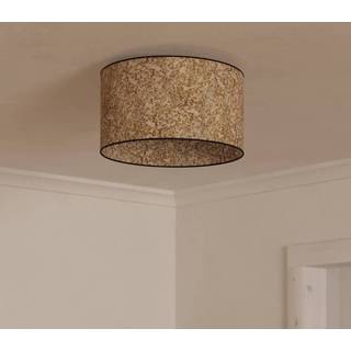 Butterburn loftlampe, Ø 38 cm, beige/grøn, stof