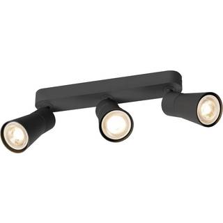 SLV loftlampe Puri 2.0 Cone, sort, længde 26 cm, 3 lyskilder, 2 lyskilder, 2