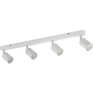 Loftspot Top, hvid, 83 cm, 4 lyskilder, metal, GU10 Top TK Lighting, dæmpbar, Hvid/opal, Stue/spisestue, Metal, Moderne