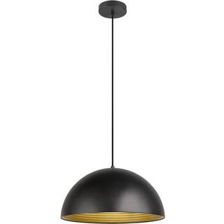 SLV Hængelampe Forchini M, 40 cm, sort/guldfarvet, metal