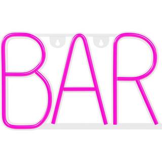 LED neonskilt "Bar" - Pink