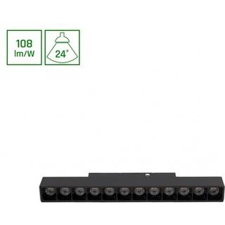 System Shift Basic - Gitter S Lineær Lamp, 220mm, 12W, 2700K, Sort - Dæmpbar : Ikke dæmpbar, Kulør : Varm
