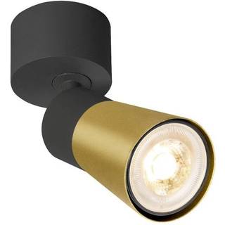 SLV loftlampe Puri 2.0 Cone, sort/guldfarvet, Ø 5 cm