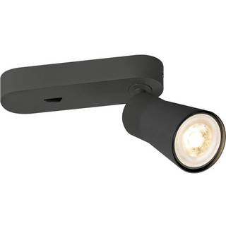 SLV væglampe Puri 2.0 Cone, sort, bredde 15 cm, metal