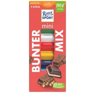 Ritter Sport Mini Tårn 9 stk./150 g.