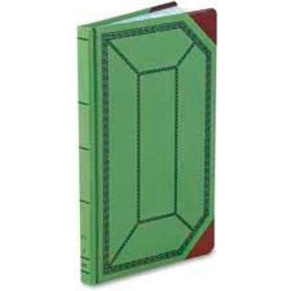 RECORD/Account Book Record Regel Green/Red 300 sider 12 1/2 x 7 5/8