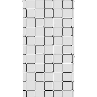 Bruserullegardin Stofbredde 66 Cm Firkantet - uden kassette / 130 x 240 cm