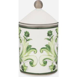 Dolce&Gabbana Casa Candlelight And Scents - 'Maiolica' porcelain scented candle, Sicilian neroli and lemon, green in GREEN Porcelain and Wax