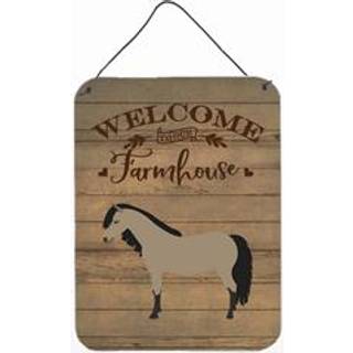"""" Caroline's Treasures Welsh Pony Horse Welcome Door Hanging Prints Wall-Decor Multicolor """"