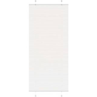 Plisségardin Hvid 85x200 cm Stofbredde 84,4 cm Polyester