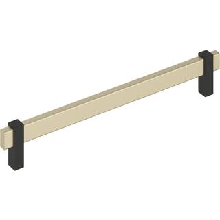 Amerock Mulino 8-13/16 tommer (224 mm) Center-til-centre Golden Champagne/Matte Black Cabinet Pull Bp36728BBZMB