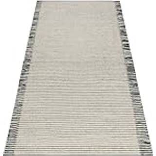 Uldtæppe TAHAR 99003F fløde / grå - HÅNDVÆVET Linjer, frynser 160x240 cm